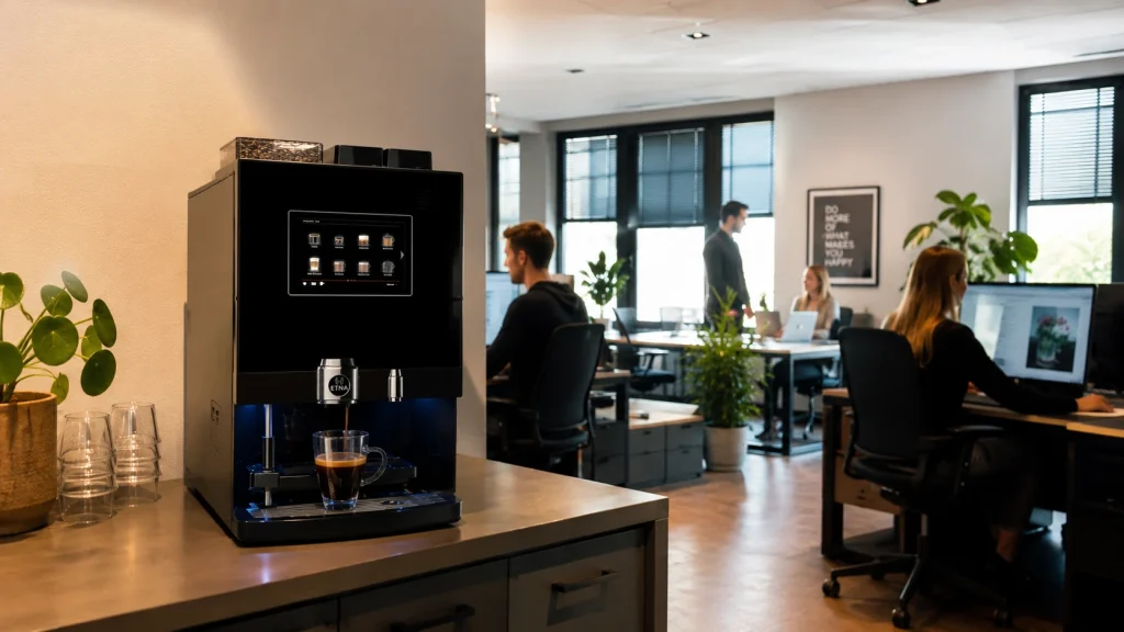 Compacte zakelijke koffiemachine voor klein kantoor
